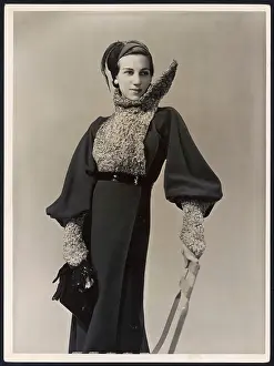 Angular: Astrakhan Trim Coat 30s