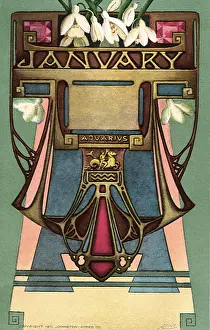 Aquarius: Astrological representation of Aquarius (January)