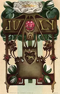 Astrological: Astrological representation of Leo (July)
