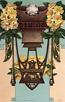 Astrological: Astrological representation of Taurus (April)