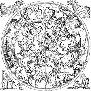 Hevelius: astromomy, constellations, Northern Sky, copper
