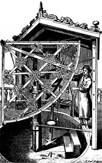 Hevel: astromony, instruments, quadrant of Johann Hevel