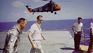 Champlain: Astronaut Alan B. Shepard on the deck of ?