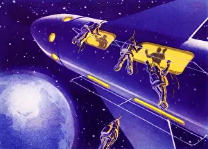 Astronauts: Astronauts and Rocket