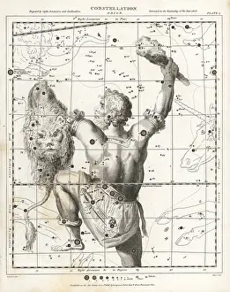 Hebert: Astronomical chart of the constellation of Orion