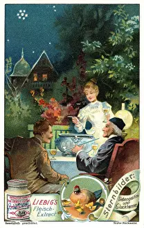 Liebigs: astronomy, constellations, family drinking punch