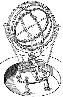 Armil: astronomy, instruments, armillary sphere, Armillae