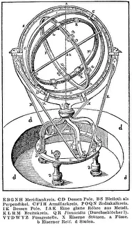 Armillary: astronomy, instruments, Armillary sphere, wood