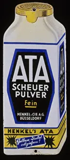 Signboard: ATA scrubbing powder fine, advertising, 1930