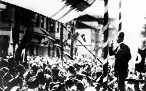 Ataturk: Ataturk addressing a crowd