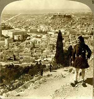 Stereo: Athens, south-west from Lykabettos
