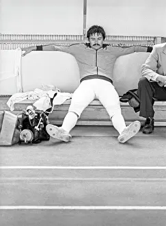 Exhausted: Athlete relaxing, 1978