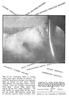Stanavo: Atlantic Flown Again Using Pratts Stanavo Aviation Fuel