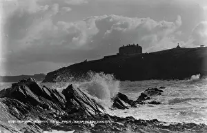 Spray: Atlantic Hotel from Towan Head