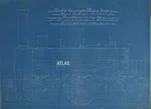 Swannington: 'Atlas' engine by Robert Stephenson & Co