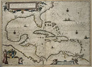 Dominicans: Atlas Novus, 17th c.. Map of the Caribbean