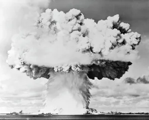 Thermonuclear: atomic bomb blast mushroom