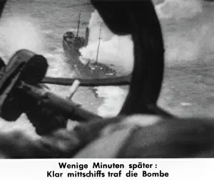 Freighter: Attack on a British freighter in the English Channel, 1940