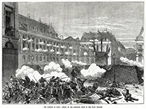Communard: Attack on the Communards, Place Vendome; Paris Commune 1871