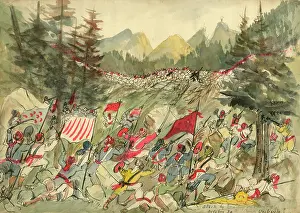 Slaughter: Attack of enemy on lines - Camp Umbeyla