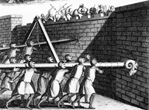 Chains: Attacking walls with battering rams. The one mounted
