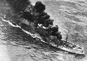 Scored: Attacks on a British freighter in the English Channel, 1940