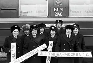 Attendants: Attendants of Tynda-Moscow express train, 1984
