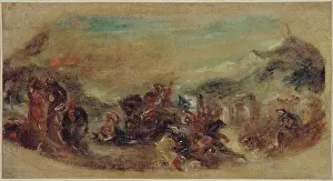 Vers: Attila followed by his barbarian hordes