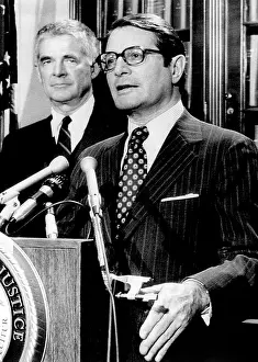 Attorney General Elliot Richardson (right), ?