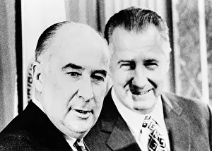 Agnew: Atty. Gen. John Mitchell (left) and VP Spiro Agnew