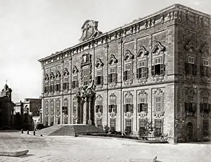 Castille: Auberge de Castille, Malta, circa 1870s