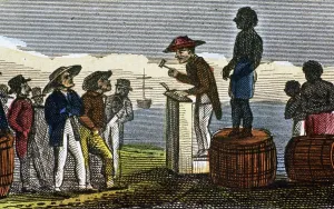 1824: Auctioning slaves in the West Indies after their