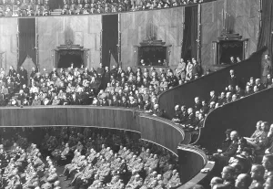 Announced: Audience during the Reichstag session on 21 May 1935