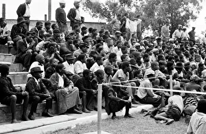 Ilam: Audience watching performance of mine dancers at Johannesbur