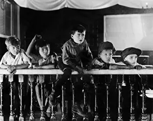 Focused: Audience of young boys