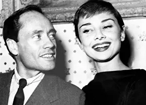 Combining: Audrey Hepburn and Mel Ferrer in London