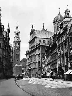 Maximilianstrasse: Augsburg, around 1900