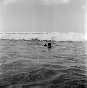 Durbans: August 1952 - The drowning man, head just above the