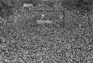 Luther: August 28, 1963 - Aerial view of crowd and
