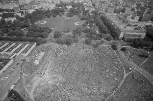 Mall: August 28, 1963 - Aerial view, of the March