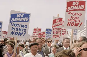 Minority: August 28, 1963 - Marchers with signs at the