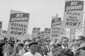 Minority: August 28, 1963 - Marchers with signs at the