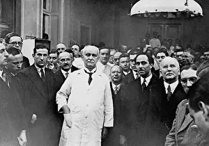 Surgical: August Bier during his farewell lecture at the University Ho