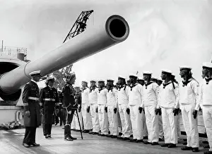 Mackensen: August von Mackensen on board the Deutschland, 1935