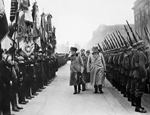 Salutes: August von Mackensen at a Langemark commemoration, 1934