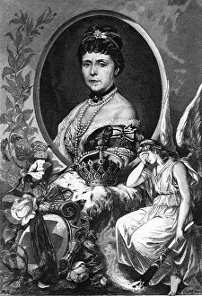 Allegoric: Augusta Marie, 30.9.1811 - 7.1.1890, German empress
