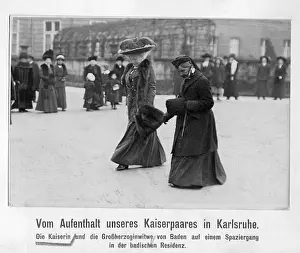 Augusta Victoria with Louise of Baden in Karlsruhe, 1913