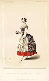 Lait: Augustine Duverger as Batistine in Le Lait d'Anesse, 1846