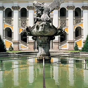 Sattler: Augustinian Monastery: Eagle fountain