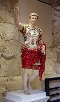 Augustus: Augustus statue, Praetorium Tower, Tarragona, Catalonia, Spain